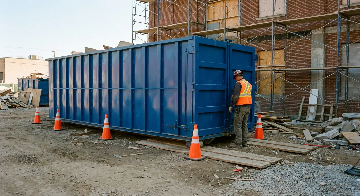 Safety inspection of dumpster placement site in Orlando, FL