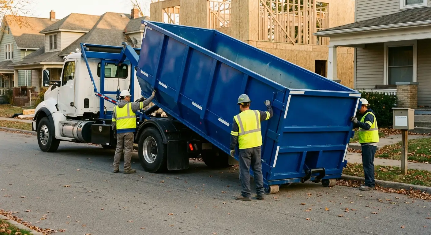 Construction dumpster delivery and waste management in Orlando