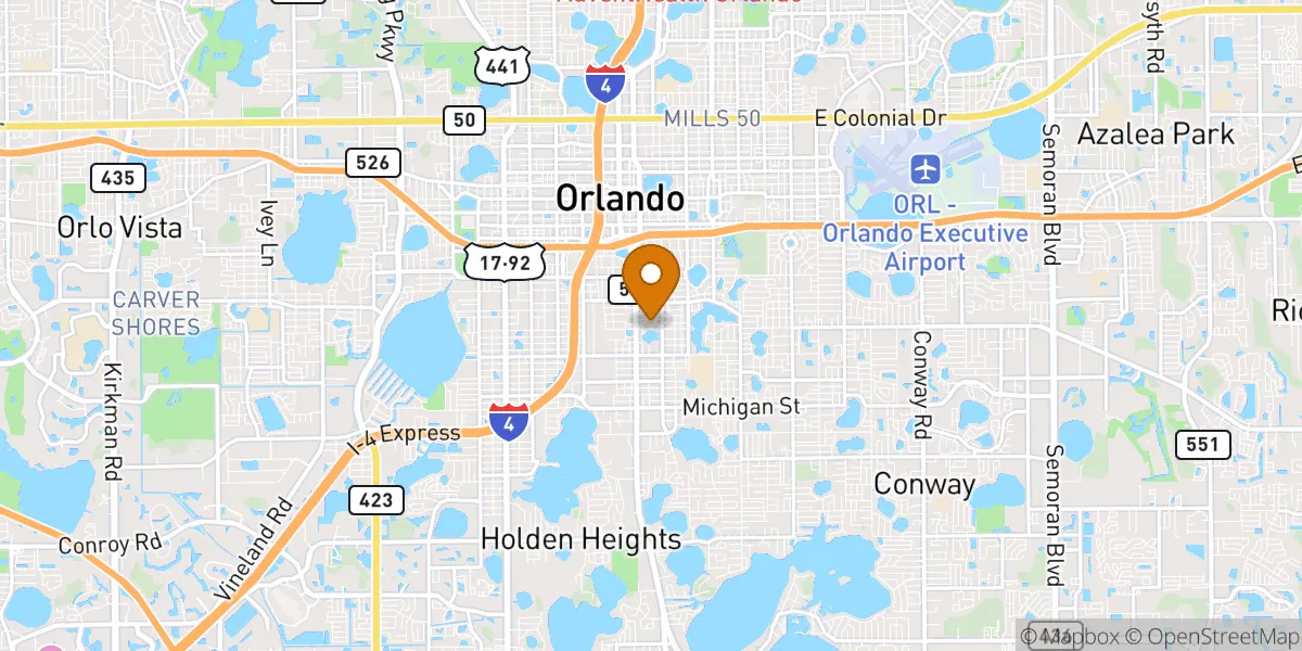  neighborhood map in Orlando, FL