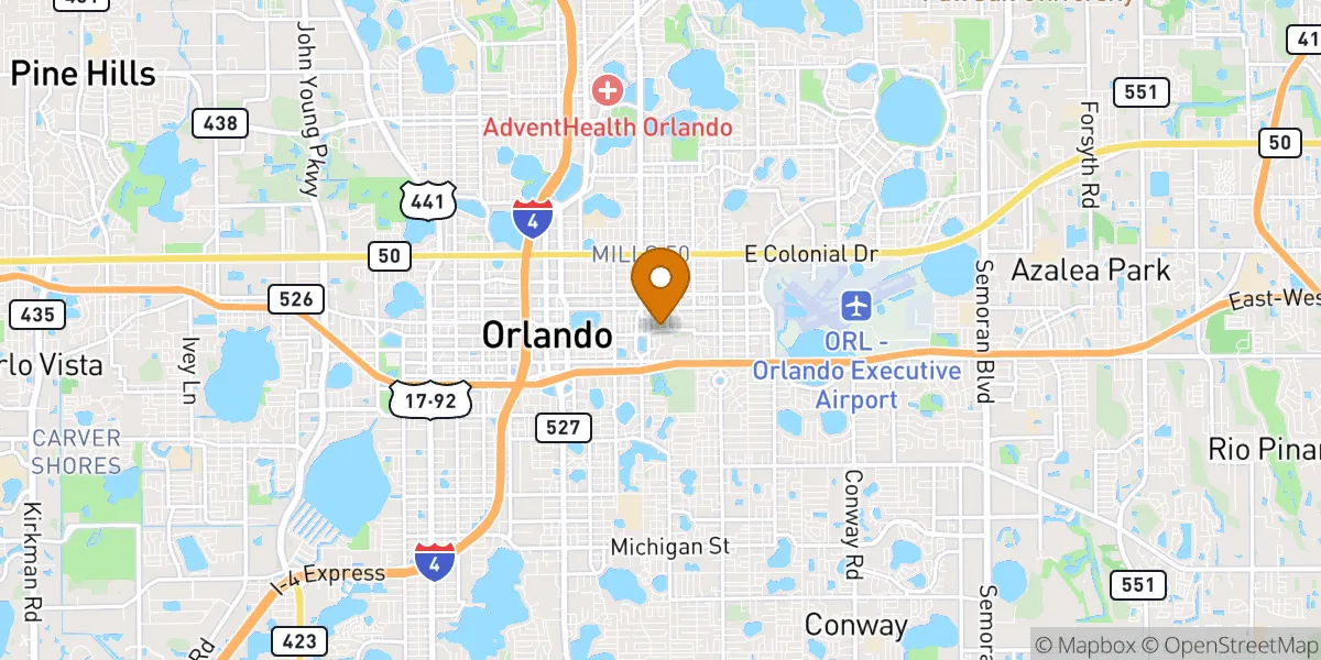  neighborhood map in Orlando, FL
