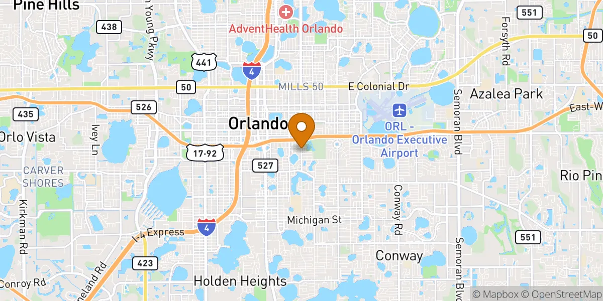  neighborhood map in Orlando, FL