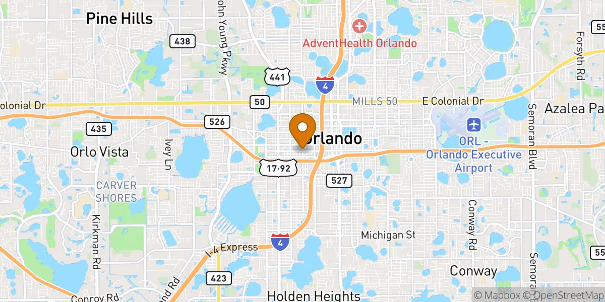  neighborhood map in Orlando, FL